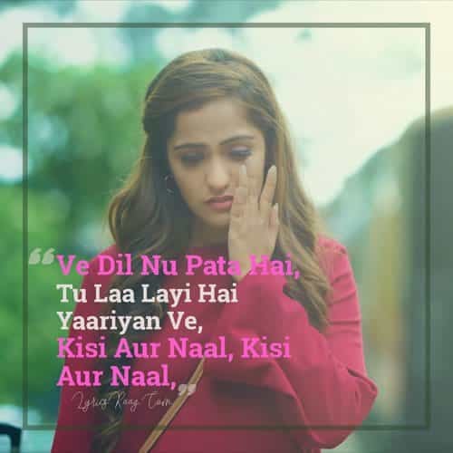 Asees Kaur Kisi Aur Naal quotes lyrics