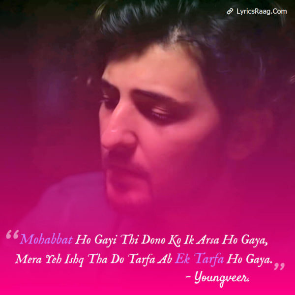 Ek Tarfa Pyar Song Lyrics Translation Darshan Raval