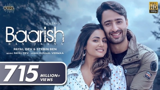 Baarish Ban Jaana Lyrics (with English Translation) — Payal Dev | Stebin Ben
