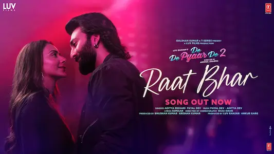 Raat Bhar Lyrics Translation | De De Pyaar De 2 | Aditya Rikhari | Payal Dev