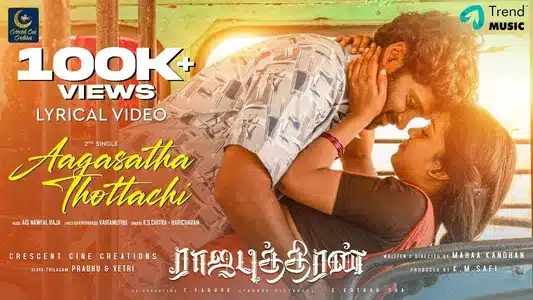 Aagasathai Thottachu Lyrics English Meaning: Rajaputhiran | Haricharan | K. S. Chithra