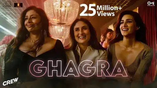 Ghagra Lyrics English Meaning — Crew | Romy | Srushti Tawade