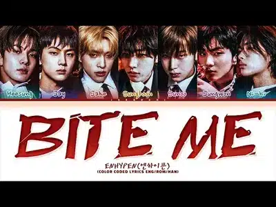 Bite Me Lyrics English Translation | Dark Blood | Enhypen