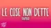 Le Cose Non Dette (Original Motion Picture Soundtrack) Lyrics {English Meaning} | Mahmood