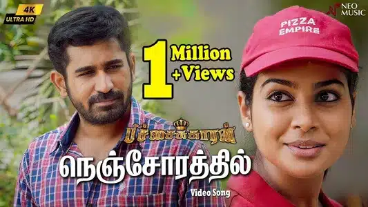 Nenjorathil Female Lyrics English Meaning - Pichaikkaran | Supriya Joshi