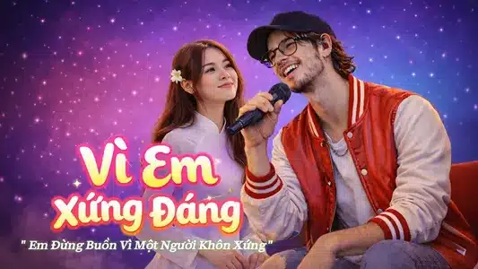 Vì Em Xứng Đáng Lyrics With English Meaning — Hoàng K Official